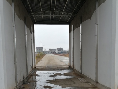 泰国正大康地清远新投产猪场消毒通道案例